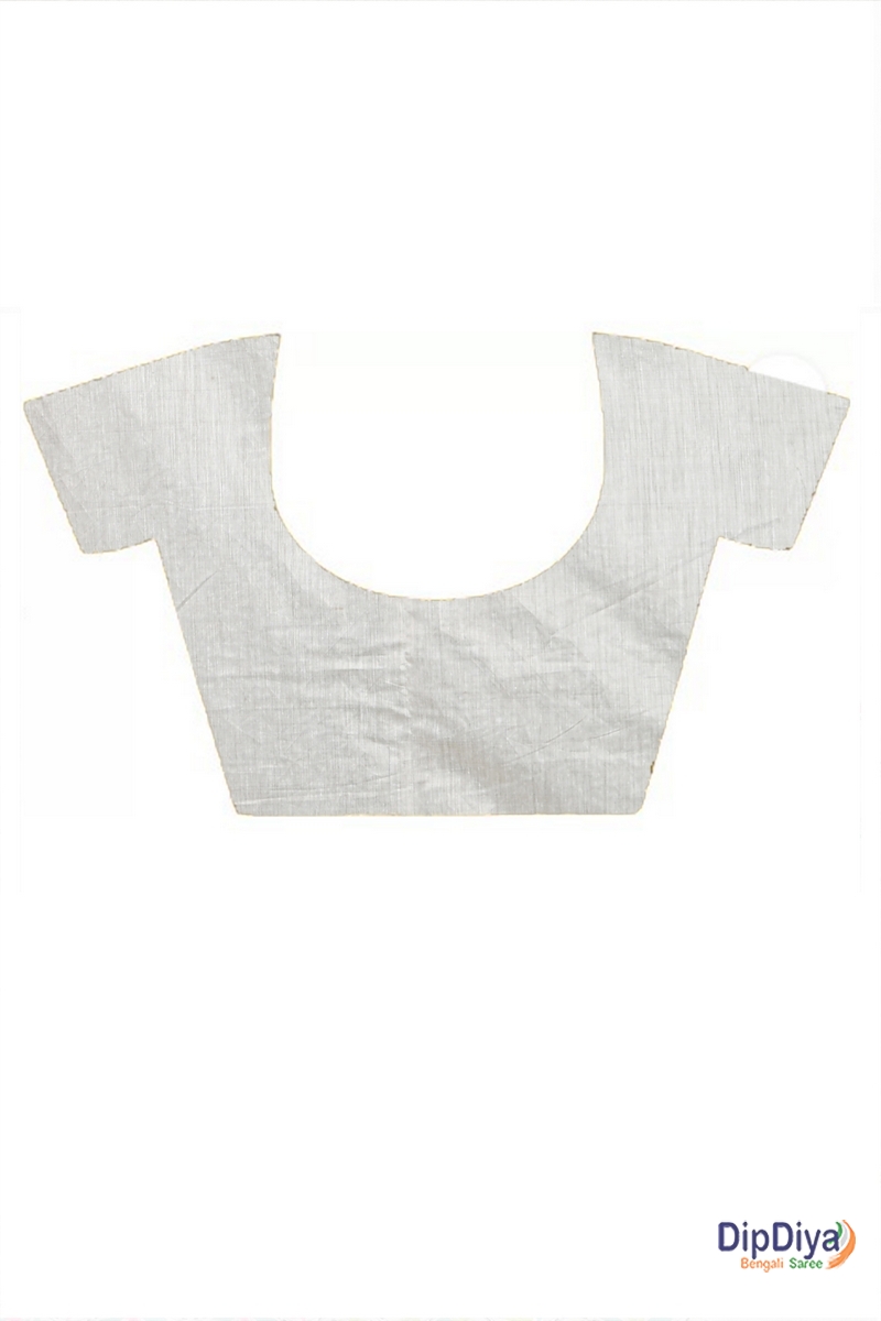 White Cotton Varitikath Kantha Stitch Saree (596)